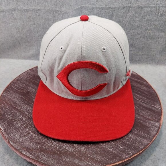 Cincinnati Reds Gray & Red Baseball Hat By 47 Adjustable Snapback Cap Unisex - Picture 1 of 12
